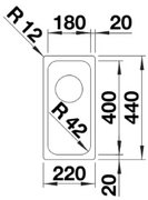 Мойка BLANCO SOLIS 180-U нержавеющая сталь фото 2 в Тюмени
