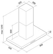 Вытяжка Falmec Plane isola 90 white (800) ECP фото 4 в Тюмени