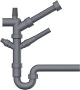 Отводная арматура для измельчителя Омойкири NA-01 фото в Тюмени Отводная арматура для измельчителя Omoikiri NA-01 фото в Тюмени