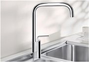Смеситель Бланко Ajaris chrome/silgranit темная скала фото в Тюмени Смеситель Blanco Ajaris chrome/silgranit темная скала фото в Тюмени
