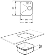 Мойка Smeg UM34RA2 фото 2 в Тюмени