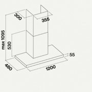 Вытяжка Falmec Lumina 120 Glass White wall (NRS) фото 2 в Тюмени