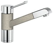 Смеситель Бланко Zenos-S chrome/Silgranit песочный фото в Тюмени Смеситель Blanco Zenos-S chrome/Silgranit песочный фото в Тюмени