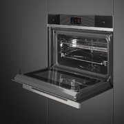 Компактный духовой шкаф с пароваркой Smeg SF4104WVCPN фото 4 в Тюмени