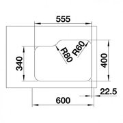 Мойка Blanco SUPRA 340/180-U, чаша слева полированная нержавеющая сталь фото 4 в Тюмени