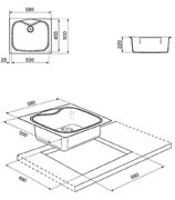 Мойка Smeg LSE58P фото 2 в Тюмени