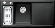Мойка Blanco AXON II 6 S (чаша слева) керамика клапан-автомат InFino® черный фото в Тюмени