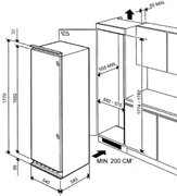 Встраиваемый холодильник Smeg LB30AFNF фото 4 в Тюмени