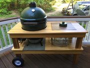 Стол для гриля Биг Грин Эгг L лиственница фото 4 в Тюмени Стол для гриля Big Green Egg L лиственница фото 4 в Тюмени