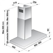 Вытяжка Korting KHC 9957 X фото 4 в Тюмени
