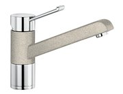 Смеситель Бланко Zenos chrome/Silgranit песочный фото в Тюмени Смеситель Blanco Zenos chrome/Silgranit песочный фото в Тюмени