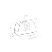 Встраиваемая вытяжка Pando PRO/52 INOX V.850 SEC фото 2 в Тюмени