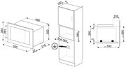 Встраиваемая микроволновая печь Smeg FMI320X2 фото 4 в Тюмени