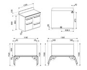Варочный центр Smeg TR4110GR фото 4 в Тюмени