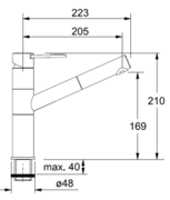 Смеситель Franke 251 хром фото 2 в Тюмени