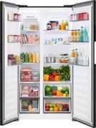 Отдельностоящий холодильник с инвертором Weissgauff WSBS 550 Built-in NoFrost Inverter Black фото 3 в Тюмени