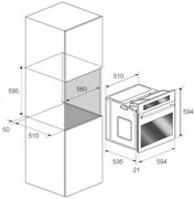 Духовой шкаф Fulgor Milano FQO 6010 P MT X фото 2 в Тюмени