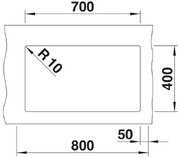 Мойка Blanco ROTAN 700-U Silgranit алюметаллик фото 4 в Тюмени