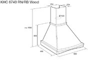 Вытяжка Korting KHC 6740 RB Wood фото 2 в Тюмени