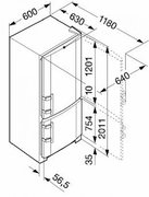 Холодильник Liebherr CNsl 4003 NoFrost фото 3 в Тюмени