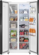 Отдельностоящий холодильник с инвертором Weissgauff WSBS 500 Inverter NoFrost White Glass фото 4 в Тюмени