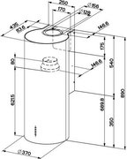 Вытяжка Faber CYLINDRA PLUS BK MATT A37 фото 2 в Тюмени