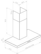 Вытяжка Pando P-823N/60 IX V.850 ECO SEC PLUS фото 3 в Тюмени