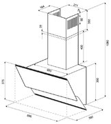 Вытяжка Krona IRIDA 900 white sensor фото 3 в Тюмени