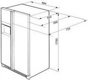 Холодильник Smeg SS55PNL3 фото 3 в Тюмени