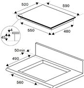 Варочная панель Bertazzoni P604IM2B2NE-20 фото 4 в Тюмени