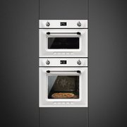 Компактный духовой шкаф с пароваркой Smeg SF4920VCB1 фото 2 в Тюмени