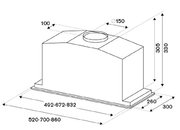 Встраиваемая вытяжка Bertazzoni KIN52MOD1XC фото 4 в Тюмени