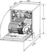 Посудомоечная машина Zigmund Shtain DW 89.6003 X фото 3 в Тюмени