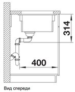 Мойка Blanco ETAGON 500-U SILGRANIT PuraDur темная скала фото 4 в Тюмени
