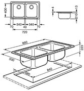 Мойка Smeg LL862 фото 2 в Тюмени