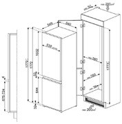 Холодильник Smeg C7280NEP фото 4 в Тюмени
