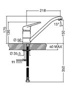 Смеситель Смег MF11AV2 фото 2 в Тюмени Смеситель Smeg MF11AV2 фото 2 в Тюмени
