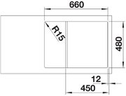 Мойка BLANCO ZIA 45 S Compact Silgranit белый фото 4 в Тюмени