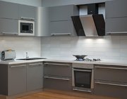 Вытяжка KRONA TALLI 900 inox/black glass 3P фото 2 в Тюмени
