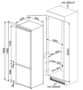 Холодильник Smeg C3180FP фото 2 в Тюмени