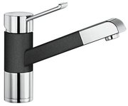 Смеситель Бланко Zenos-S chrome/Silgranit антрацит фото в Тюмени Смеситель Blanco Zenos-S chrome/Silgranit антрацит фото в Тюмени