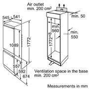 Встраиваемый двухкамерный холодильник Bosch KIV 38V20 RU фото 2 в Тюмени