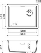 Мойка Omoikiri Kata 56-U/I Side GR фото 4 в Тюмени