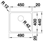 Мойка BLANCO SOLIS 450-IF нержавеющая сталь фото 3 в Тюмени