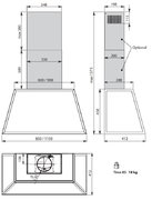 Вытяжка Falmec TIME 85 pewter фото 3 в Тюмени