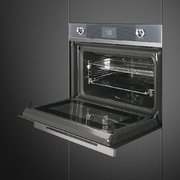 Комбинированный духовой шкаф с функцией СВЧ Smeg SF4102MCS фото 2 в Тюмени