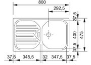 Мойка Franke EFG 614 серебро фото 2 в Тюмени