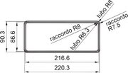 Переходник промежуточный прямоугольный Фабер RCR 220x90 мм фото 2 в Тюмени Переходник промежуточный прямоугольный Faber RCR 220x90 мм фото 2 в Тюмени