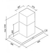 Вытяжка Falmec Lumina 90 Glass White wall (NRS) фото 2 в Тюмени
