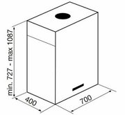 Вытяжка Korting KHA 7950 X Cube фото 3 в Тюмени